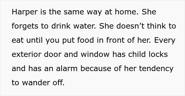 Text about child safety measures and health struggles with daughter Harper Text about child safety measures and health struggles with daughter Harper