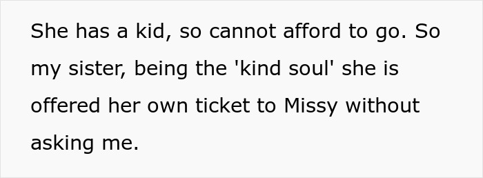 Woman Uses Concert Ticket To Appease Toxic Friend, Ends Up Hurting Sis As It Was A Gift From Her Woman Uses Concert Ticket To Appease Toxic Friend, Ends Up Hurting Sis As It Was A Gift From Her