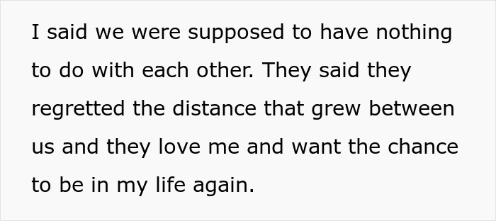 Parents want to reconnect and be in guy's life again after distance Parents want to reconnect and be in guy's life again after distance
