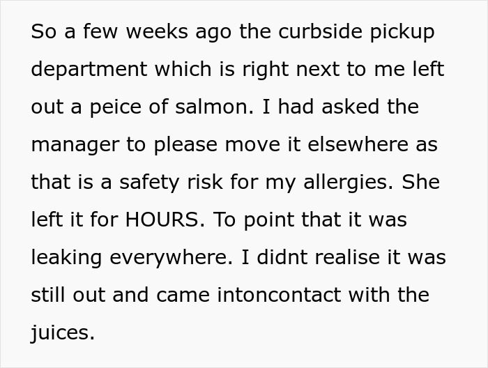 Woman Has Allergy Emergency, Can't Believe Manager's Reaction Woman Has Allergy Emergency, Can't Believe Manager's Reaction
