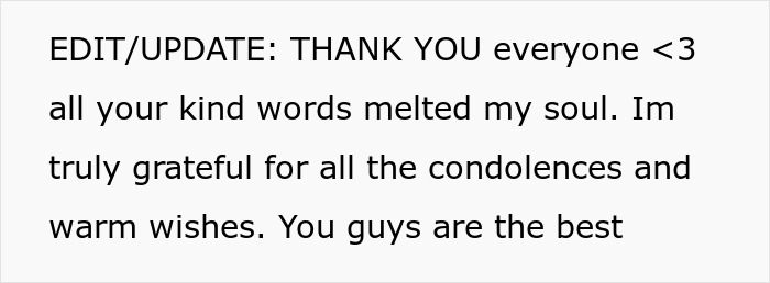 Text thanking everyone for condolences and warm wishes Text thanking everyone for condolences and warm wishes