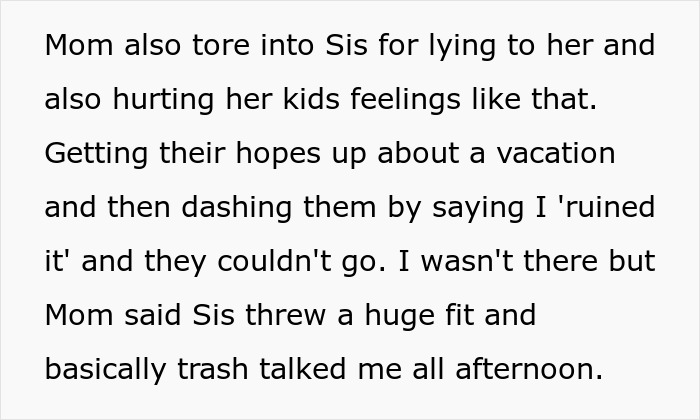 Entitled Mom Can't Believe Sister Didn't Take Her Kids On Vacation, Gets Even More Mad After Being Told Why Entitled Mom Can't Believe Sister Didn't Take Her Kids On Vacation, Gets Even More Mad After Being Told Why