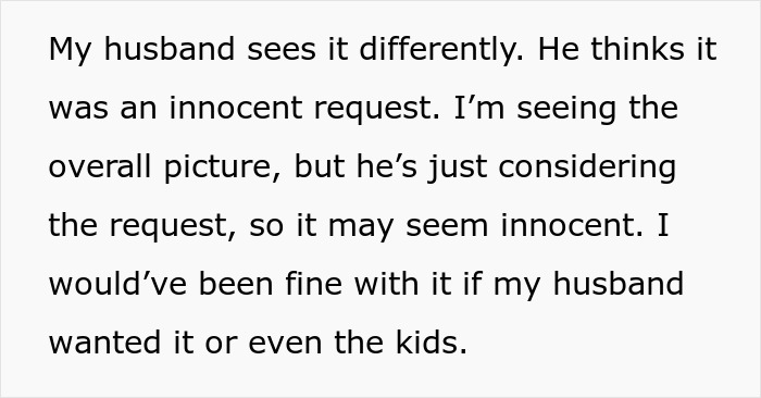 SIL Makes A Weird Demand For The Wedding: "Immediately Said No"