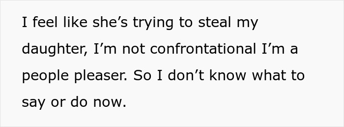 Feelings of someone fearing half-sister trying to steal daughter Feelings of someone fearing half-sister trying to steal daughter