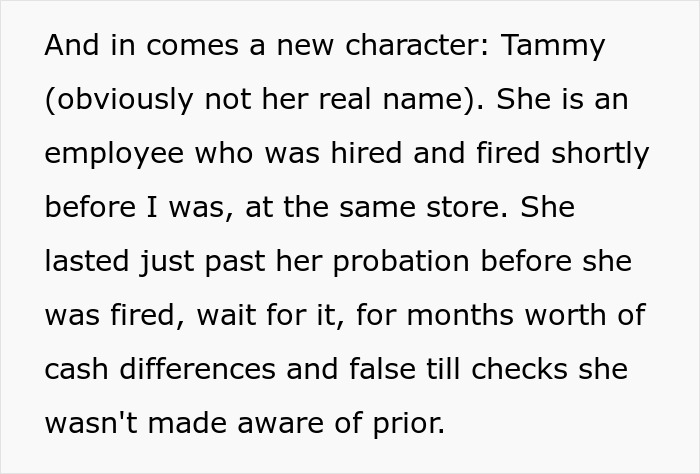 New character Tammy, also fired, further exposes the thieves and company issues.