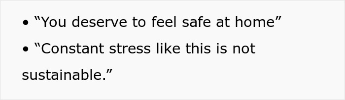Bullet points about deserving to feel safe and stress not sustainable Bullet points about deserving to feel safe and stress not sustainable