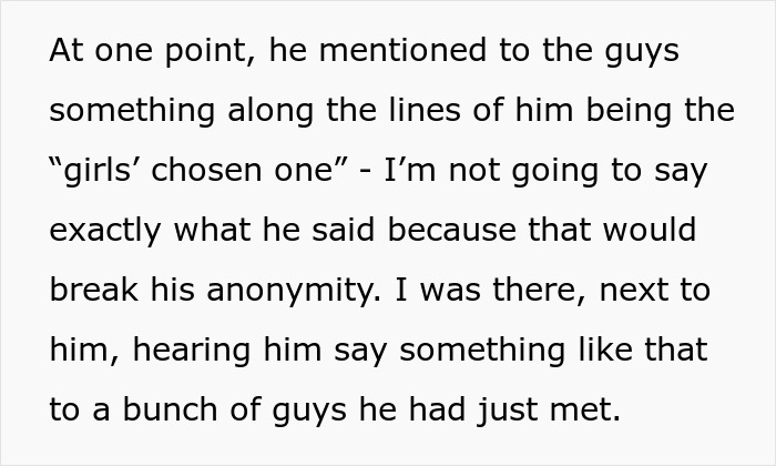 A screenshot showing text about a woman's talkative fiancé seeking strangers' attention and calling it quits. A screenshot showing text about a woman's talkative fiancé seeking strangers' attention and calling it quits.