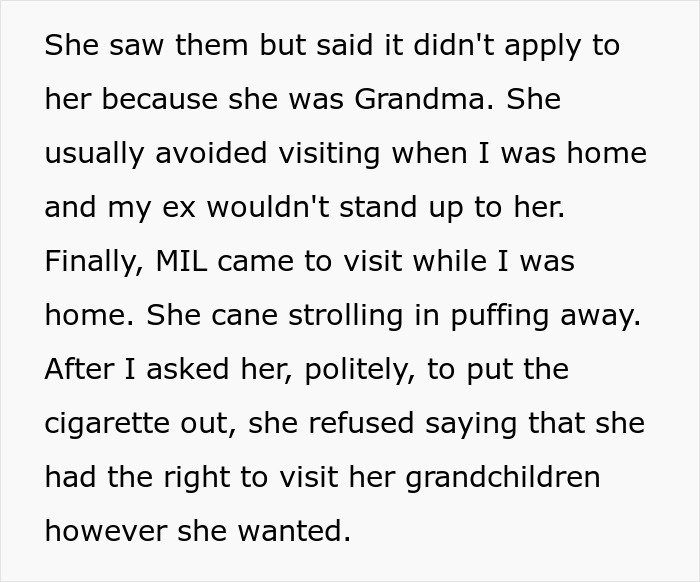 Man Removes MIL From His Home For Smoking Near His Allergic Child And She Tries To Have Him Arrested