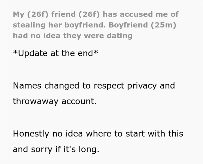 Woman Starts Dating Guy, Realizes He Might Have Been Lying About Being Single: "Stealing Her Boyfriend"