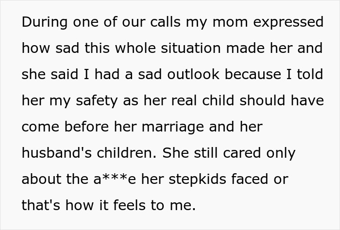 Teen shares sadness over safety ignored in family