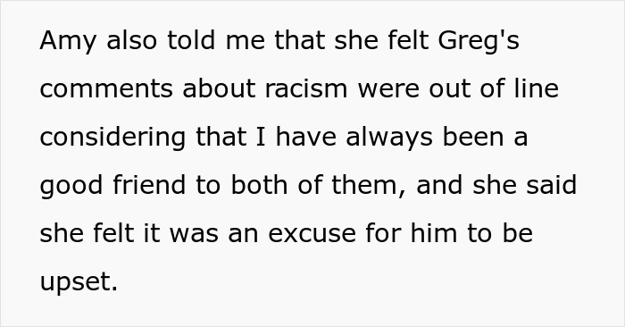 Friend comments on racism claims during gender reveal conflict Friend comments on racism claims during gender reveal conflict