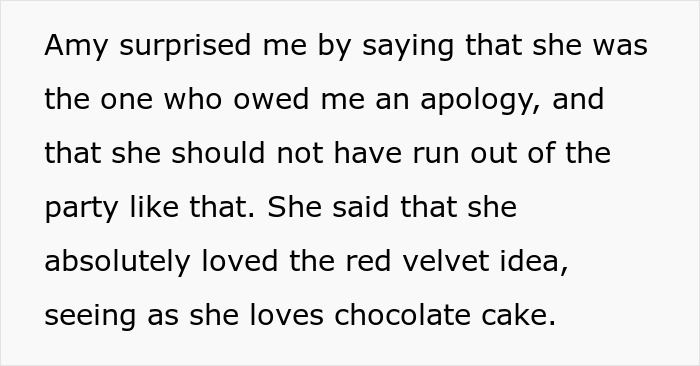 Text describing love for red velvet cake at a gender reveal party Text describing love for red velvet cake at a gender reveal party