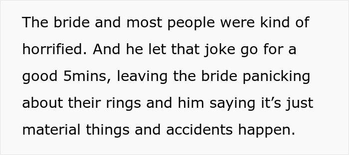Bride panics as rings fly away during unique wedding prank Bride panics as rings fly away during unique wedding prank