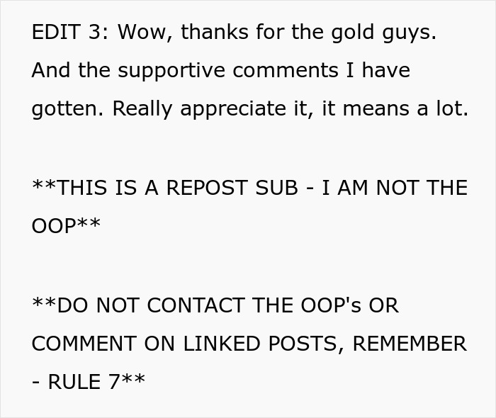 A screenshot of text about a repost and rules related to a picky eater girlfriend relationship. A screenshot of text about a repost and rules related to a picky eater girlfriend relationship.