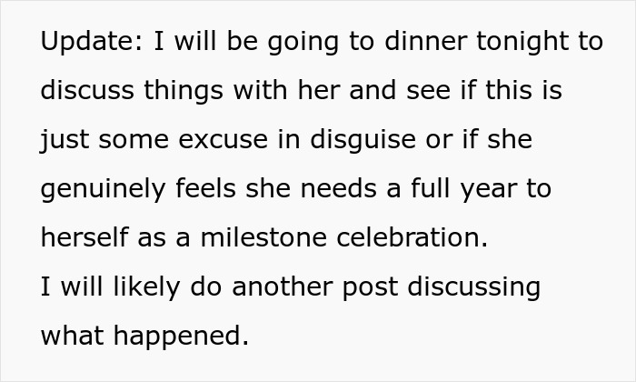 A Mom wants a whole year to celebrate her birthday, tells daughter her wedding can wait. A Mom wants a whole year to celebrate her birthday, tells daughter her wedding can wait.