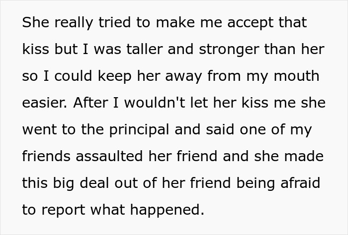 Screenshot of text detailing a teen's harassment by her father's GF's daughter, leading the 17YO to ditch home.