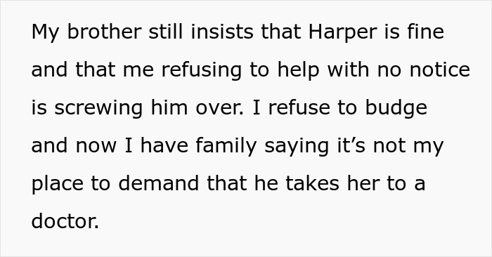 Text about family disagreement on taking child to doctor amid health concerns Text about family disagreement on taking child to doctor amid health concerns
