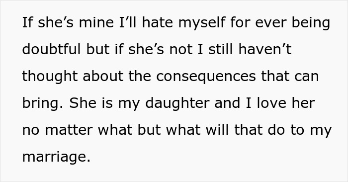 Guy Has Suspicions Over Daughter Not Being His, Turns Out It's Way Worse Than He Could Have Guessed Guy Has Suspicions Over Daughter Not Being His, Turns Out It's Way Worse Than He Could Have Guessed