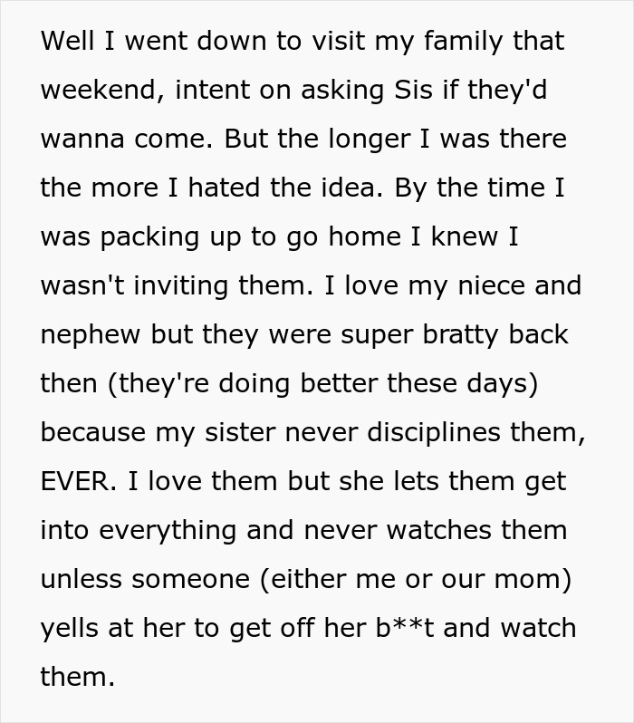 Entitled Mom Can't Believe Sister Didn't Take Her Kids On Vacation, Gets Even More Mad After Being Told Why Entitled Mom Can't Believe Sister Didn't Take Her Kids On Vacation, Gets Even More Mad After Being Told Why