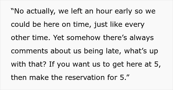 Woman stands up to mother-in-law's snide comments about being late Woman stands up to mother-in-law's snide comments about being late