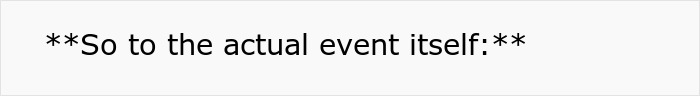 Text snippet introducing the actual event, a special Mother's Day ruined by the attention-seeker mom. Text snippet introducing the actual event, a special Mother's Day ruined by the attention-seeker mom.
