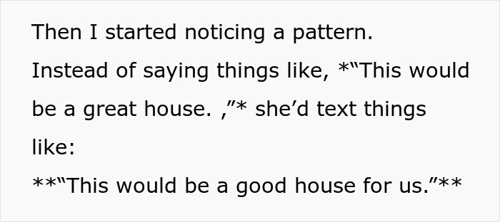 Text messages showing a mother's pattern of wanting to move in, causing a breakdown over not moving in with the couple.
