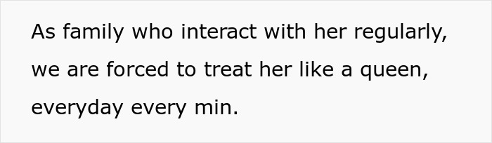Text: Family members are forced to treat their attention-seeker mom like a queen on Mothers Day. Text: Family members are forced to treat their attention-seeker mom like a queen on Mothers Day.
