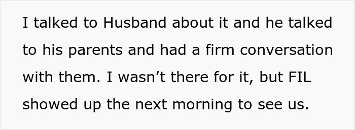 Husband confronts parents firmly about MIL behavior