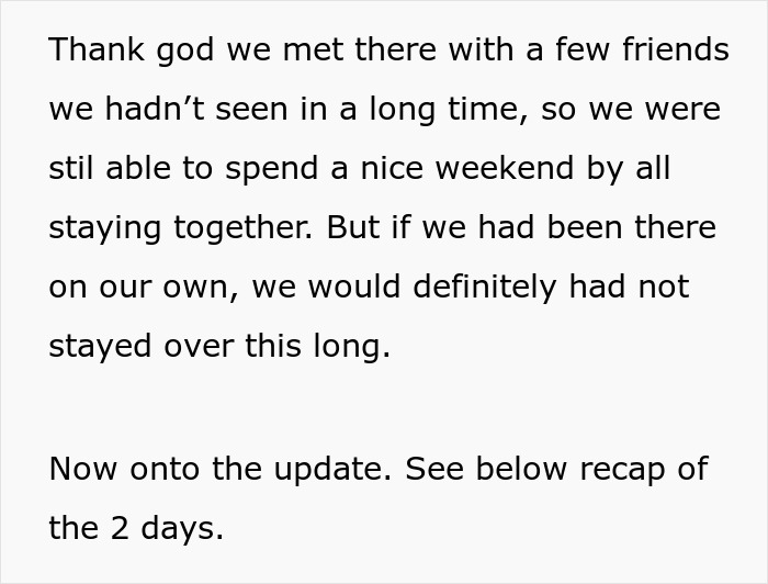 Guest review mentioning spending a weekend together at the wedding Guest review mentioning spending a weekend together at the wedding
