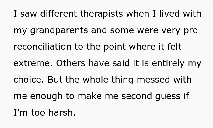Teen struggles with pro reconciliation therapists' advice
