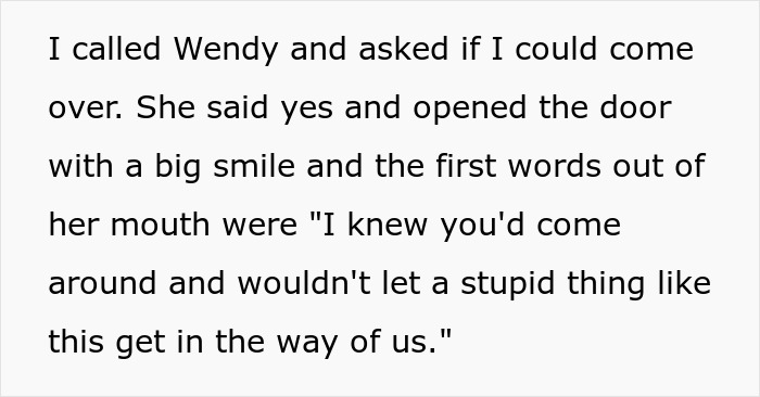 A screenshot of text describing a picky eater girlfriend's presumptive reaction to a visit. A screenshot of text describing a picky eater girlfriend's presumptive reaction to a visit.