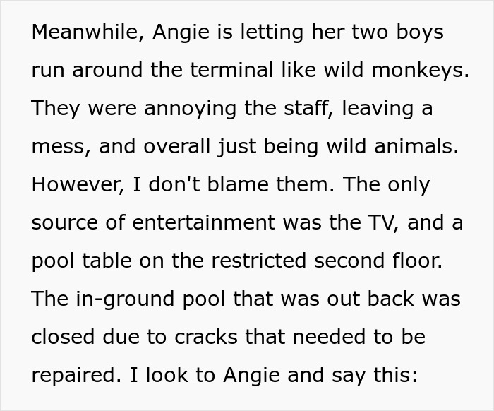 Text of boys running wild in airport terminal with limited entertainment Text of boys running wild in airport terminal with limited entertainment