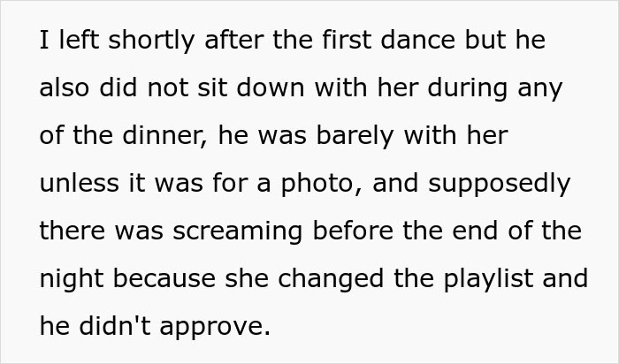 Groom ignores bride at wedding, making the event all about him, leading to tears.