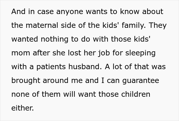 Text explaining maternal family rejection of half siblings after affair Text explaining maternal family rejection of half siblings after affair