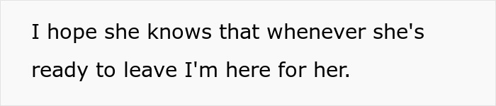 A screenshot of a Reddit comment offering support for a bride who held back tears during her wedding.