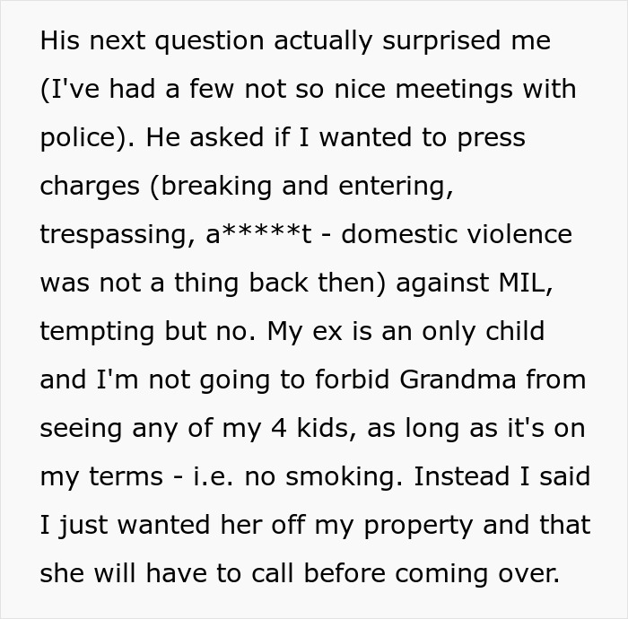 Man Removes MIL From His Home For Smoking Near His Allergic Child And She Tries To Have Him Arrested