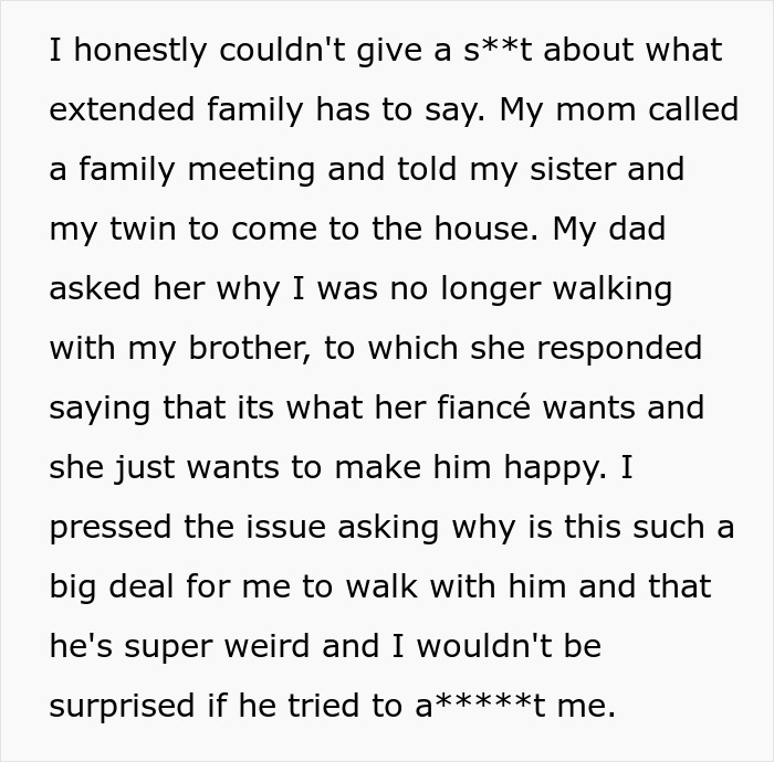 Text about family conflict involving fiance and brother-in-law Text about family conflict involving fiance and brother-in-law