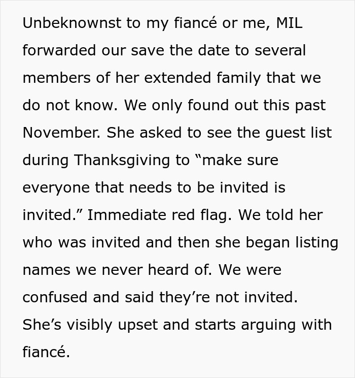 MIL Tries To Take Over Wedding Planning, Bride Can't Take It Anymore MIL Tries To Take Over Wedding Planning, Bride Can't Take It Anymore
