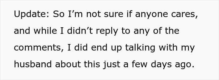 Text update about a woman talking to her husband after finding his memory box and stalkerish tendencies. Text update about a woman talking to her husband after finding his memory box and stalkerish tendencies.