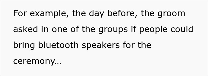 Groom asks guests to bring bluetooth speakers for unique wedding ceremony Groom asks guests to bring bluetooth speakers for unique wedding ceremony