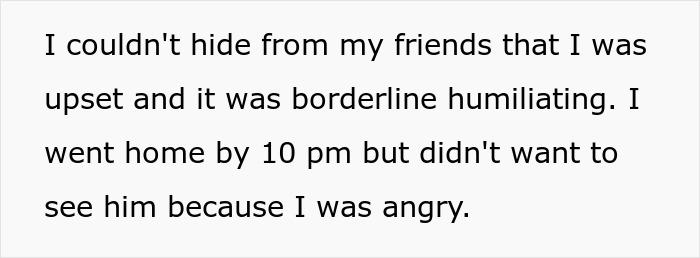 A screenshot of text describing being upset and angry due to a toxic relationship and jealousy.
