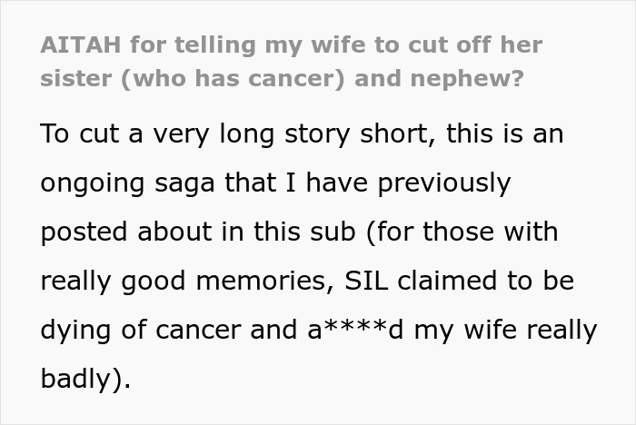 Couple Gets Annoyed That SIL With Cancer Is Taking Away From Their Wedding, It's Way Worse Than That Couple Gets Annoyed That SIL With Cancer Is Taking Away From Their Wedding, It's Way Worse Than That