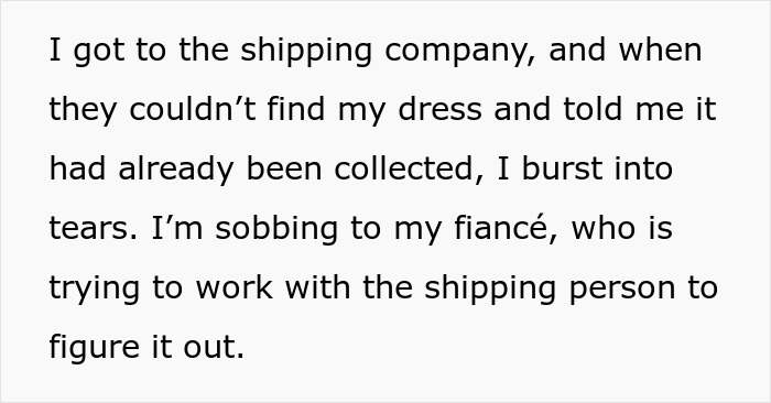 Mom Steals Bride's Wedding Dress, Has The Nerve To Lie When It's Literally Lying In Her House