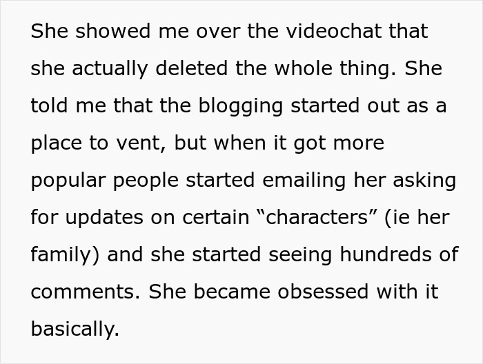 Woman Turns Family's Life Into Content For Her Blog, Gets Fired By Sis After She Refuses To Stop Woman Turns Family's Life Into Content For Her Blog, Gets Fired By Sis After She Refuses To Stop