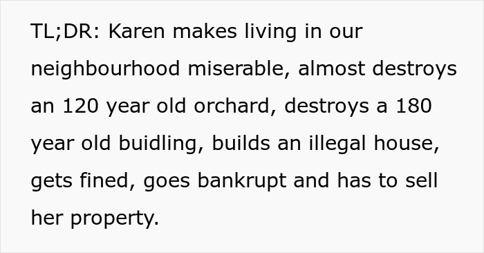 Entitled Woman Sneakily Destroys 120YO Orchard, Neighbor Takes Revenge Worth $437K On Her