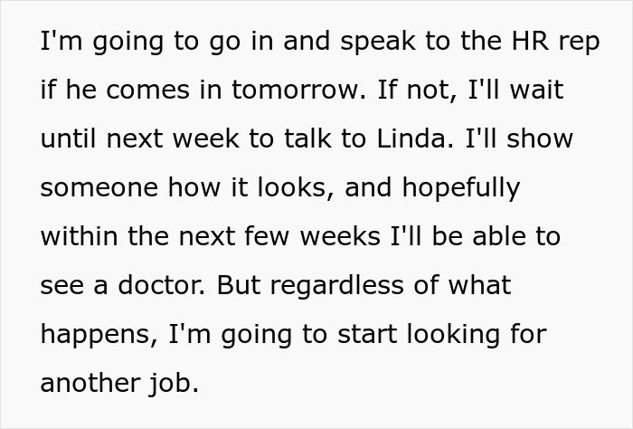 A woman seeking new job opportunities after her hair was criticized at work.