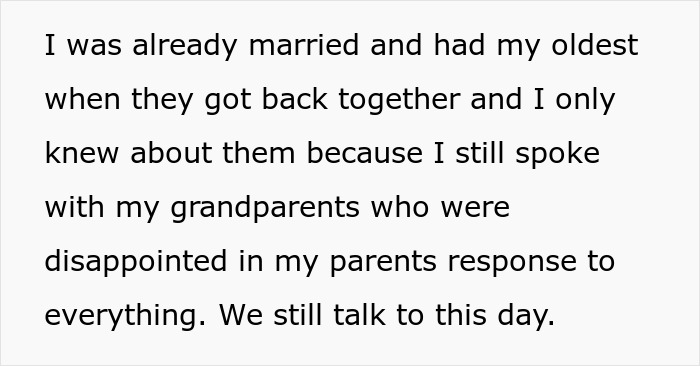 Text about the narrator's marriage and grandparents' disappointment Text about the narrator's marriage and grandparents' disappointment