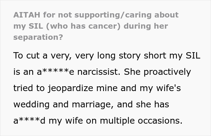 Couple Gets Annoyed That SIL With Cancer Is Taking Away From Their Wedding, It's Way Worse Than That Couple Gets Annoyed That SIL With Cancer Is Taking Away From Their Wedding, It's Way Worse Than That