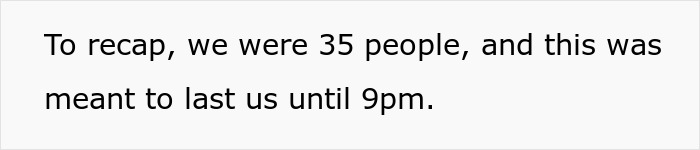 Wedding had 35 guests planned to last until 9pm Wedding had 35 guests planned to last until 9pm
