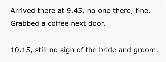 Guests arrive late at unique wedding with no bride or groom present yet Guests arrive late at unique wedding with no bride or groom present yet
